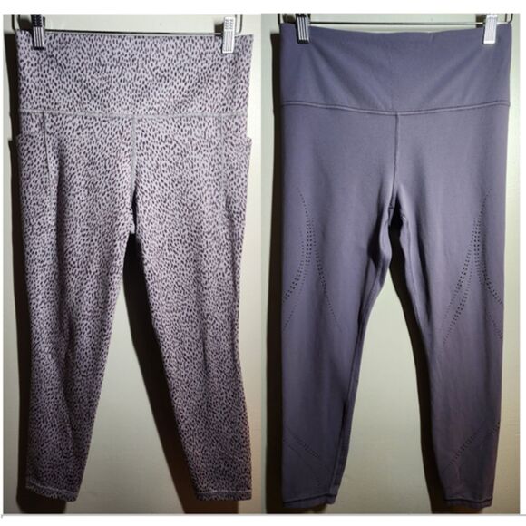 BUNDLE Athleta Salutation & Elation 2 Pieces Cropped Legging, Size Medium - Picture 1 of 16